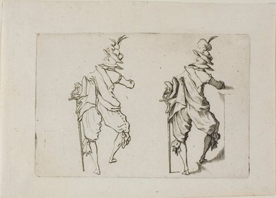 The Man Seen from the Back with a Large Sword, from The Caprices by Jacques Callot