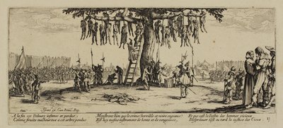 The Miseries of War, No. 11. The Hanging by Jacques Callot