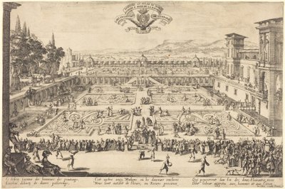 The Palace Gardens at Nancy by Jacques Callot