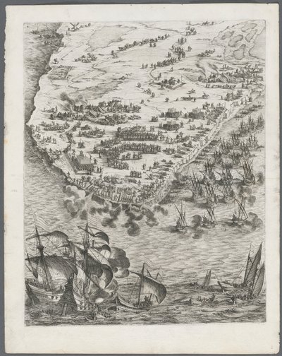 The Siege of La Rochelle: Plate 10, 1628-1630 by Jacques Callot