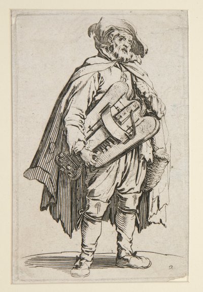 The Hurdy-Gurdy Player, from The Beggars by Jacques Callot