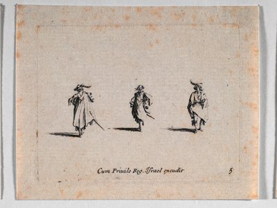 Three Cavaliers by Jacques Callot