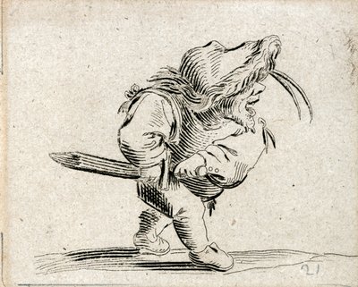 Various Hunchback Figures (engraving) by Jacques Callot