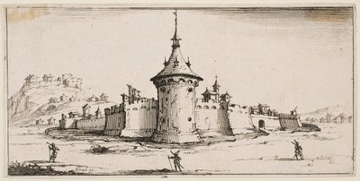 View of a Fortified Village by Jacques Callot