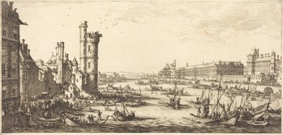 View of the Louvre by Jacques Callot