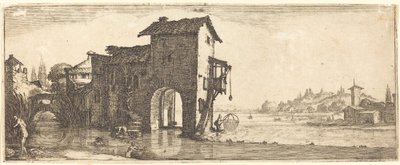 The Watermill by Jacques Callot or Follower of Jacques Callot