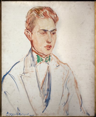 Study for the portrait of Raymond Radiguet by Jacques Emile Blanche