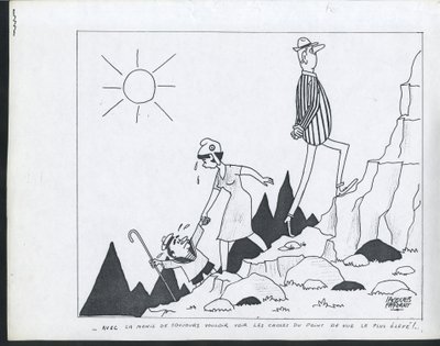 Candide, Satirical in Black & White by Jacques Faizant