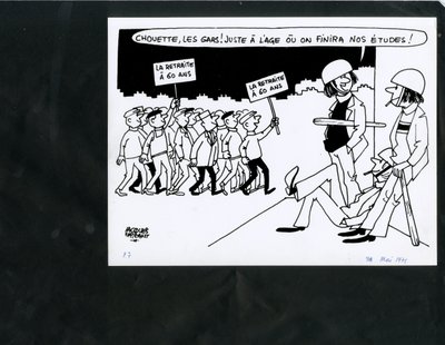 Le Figaro, Satirical in Black & White by Jacques Faizant