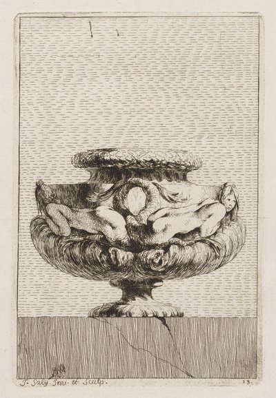 Suite of Vases: Plate 13 by Jacques Francois Joseph Saly