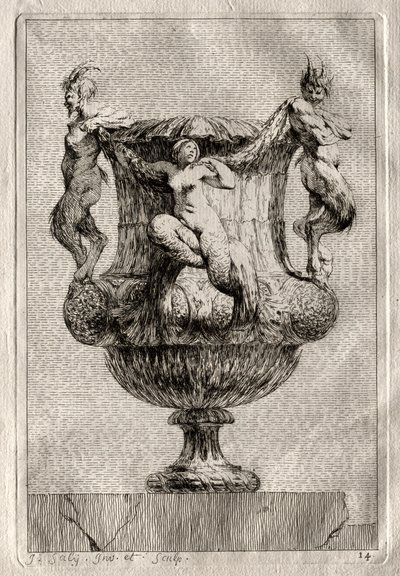 Suite of Vases: Plate 14, 1746 by Jacques Francois Joseph Saly