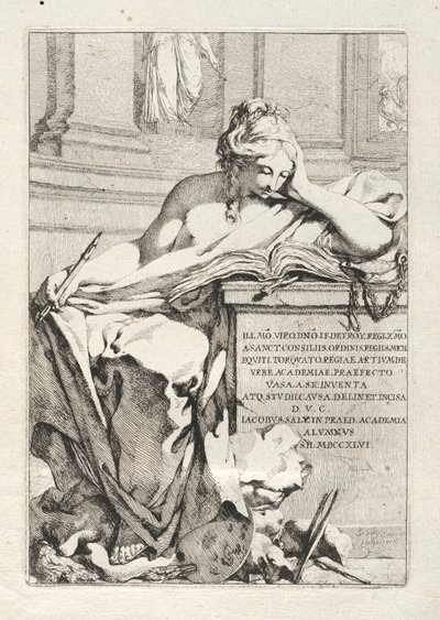Suite of Vases: Title Page, 1746 by Jacques Francois Joseph Saly