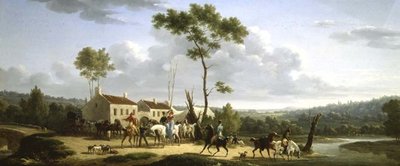 Landscape with Figures by Jacques Francois Joseph Swebach