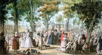 Promenade en Boulevard du Temple by Jacques Francois Joseph Swebach