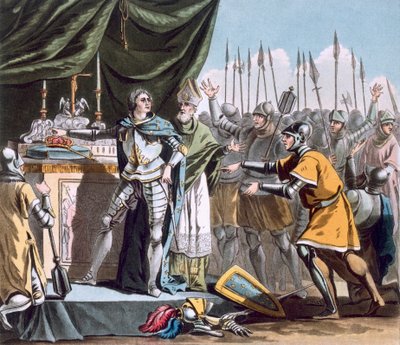 The Historic Day of Bouvines in 1214, engraved by Jean Baptiste Morret, 1790 by Jacques Francois Joseph Swebach