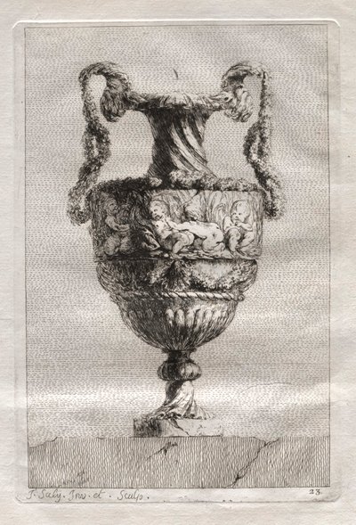 Suite of Vases: Plate 23 by Jacques François Saly