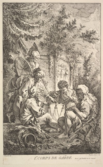 First Guard-Room by Jacques Gabriel Huquier