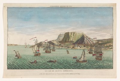 View of the Cape of Good Hope in South Africa (Cap de Bonne Esperance) by Jacques Gabriel Huquier