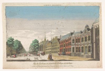 View of the Lange Voorhout in The Hague by Jacques Gabriel Huquier