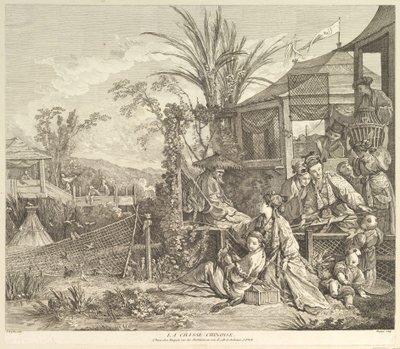 The Chinese Hunt, from Chinoiseries by Jacques Gabriel Huquier