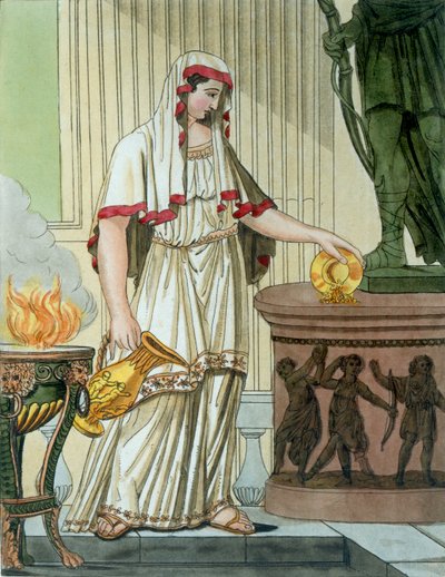 Vestal virgin, illustration from 