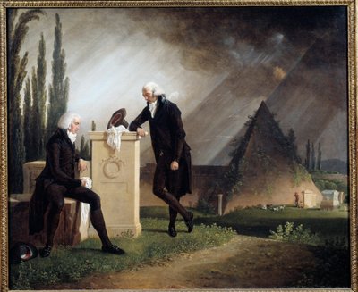 Roman Elegy or Double Portrait at the Protestant Cemetery of Rome by Jacques Henri Sablet