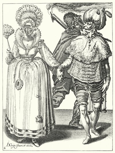 Masquerade by Jacques II de Gheyn