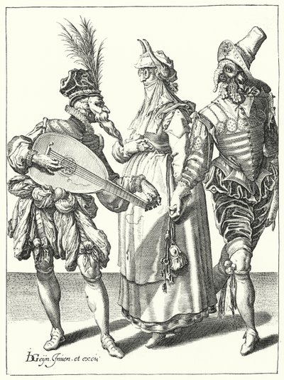 Masquerade by Jacques II de Gheyn