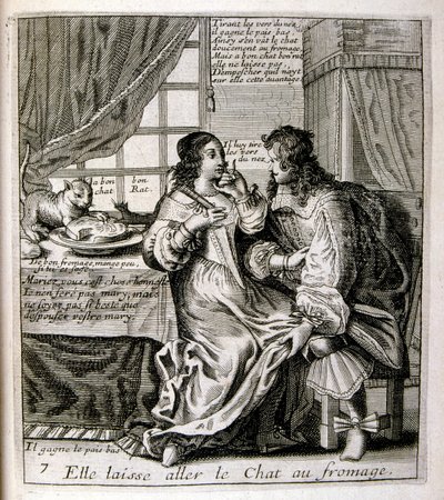 17th century engraved illustration from a collection of proverbs by Jacques Lagniet by Jacques Lagniet