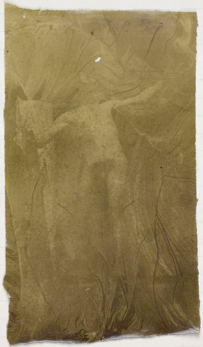 Study of a Male Nude Model, Standing Frontally, in the Studio of Jacques de Lalaing by Jacques Lalaing (attributed to)