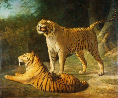 A Tiger and Tigress at the Exeter Change Menagerie in 1808 by Jacques Laurent Agasse