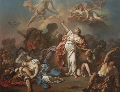 Apollo and Diana Attacking the Children of Niobe by Jacques Louis David