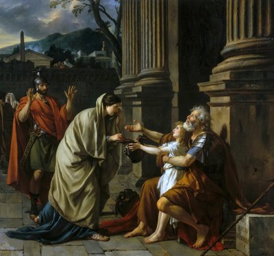 Belisarius Begging for Alms by Jacques Louis David