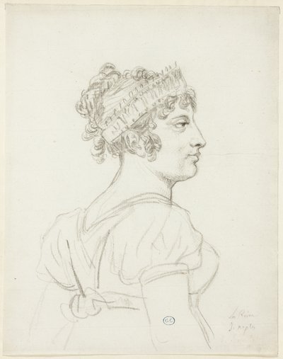 Bust of Caroline Bonaparte, Princess Murat, Queen of Naples by Jacques Louis David