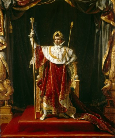 Emperor Napoleon I in His Imperial Robes by Jacques Louis David