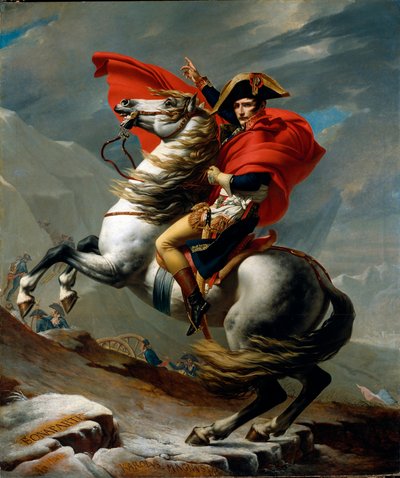 Equestrian portrait of Napoleon I Bonaparte by Jacques Louis David