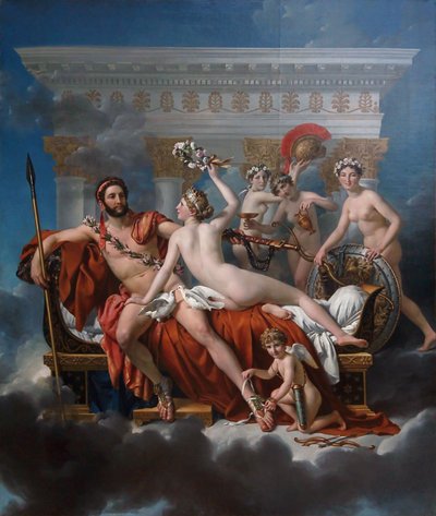 Mars Being Disarmed by Venus by Jacques Louis David