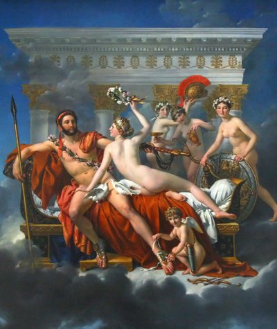 Mars Disarmed by Venus by Jacques Louis David