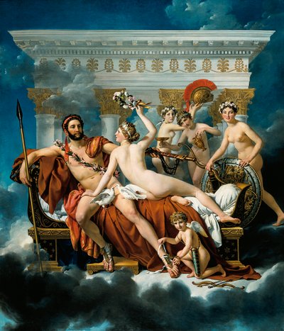 Mars disarmed by Venus and the Three Graces by Jacques Louis David