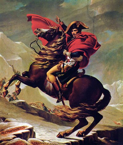 Napoleon Crossing the Alps by Jacques Louis David