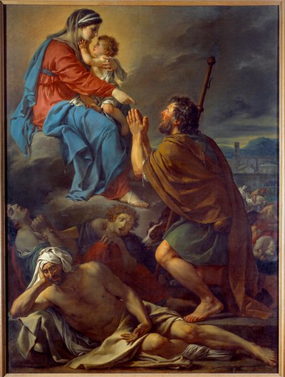 Saint Roch Praying to the Virgin for the Cessation of the Plague by Jacques Louis David