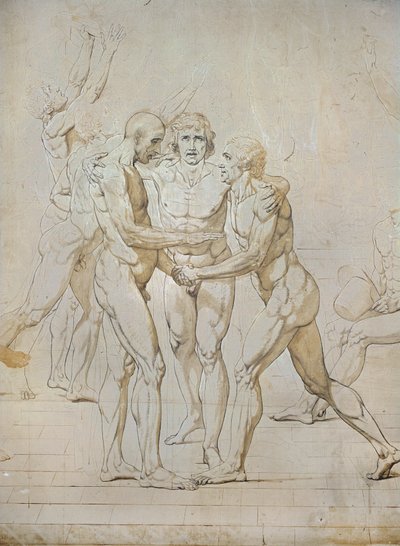 Sketch for the Oath of the Jeu de Paume by Jacques Louis David