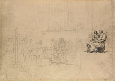 Study for the Execution of the Sons of Brutus by Jacques Louis David