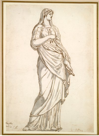 Study of the Sabine Statue from the Villa Medici, c.1775-1780 by Jacques Louis David