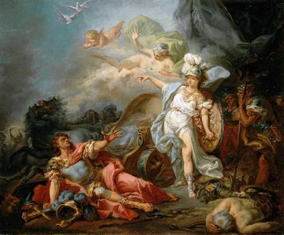 The Fight Between Mars and Minerva by Jacques Louis David