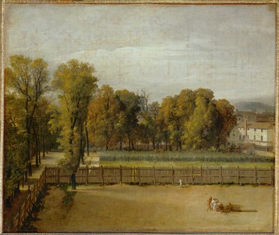 View of the Luxembourg Garden in Paris by Jacques Louis David