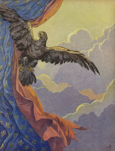 An Eagle Soaring into the Sky by Jacques Marie Gaston Onfray de Breville (Job)