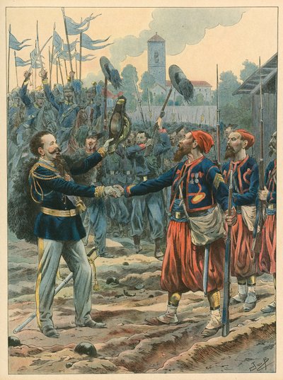 Italy - The Royal March by Jacques Marie Gaston Onfray de Breville (Job)