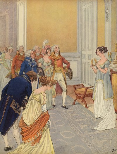 Josephine welcoming guests to the Tuileries Palace by Jacques Marie Gaston Onfray de Breville (Job)