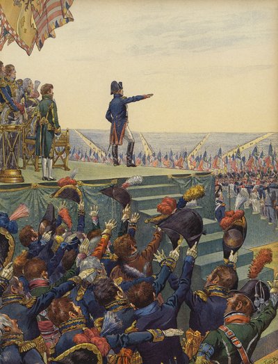 The Army of Napoleon Bonaparte Pledging Allegiance to Him by Jacques Marie Gaston Onfray de Breville (Job)